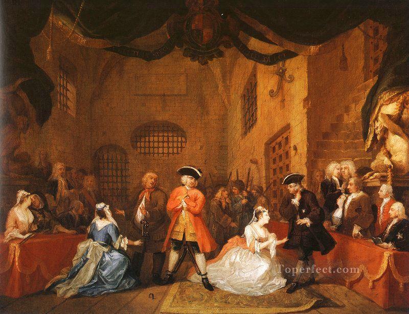 The Beggars Opera 5 William Hogarth Oil Paintings